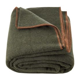 Wool Camping Blanket, Large Warm Stadium Blanket, Waterproof & Windproof, Flame Retardant, Great for Outdoors, Picnics, Hiking, Sports Events, Tr