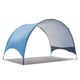 Beach Tent Sun Shelter for 3 Person, UPF 50+ Protection, Portable Sun Shade Canopy with Carrying Bag & Ground Stakes