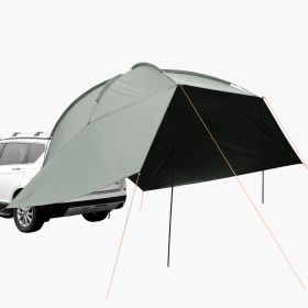 Vehicle Awning, Large 10' x 7' Shade Coverage Car Side Awning, PU2000mm UV50+ Car Awning with Extended Side Canopies and Portable Storage Bag