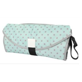 Convenient baby changing pad (Option: Green dots)
