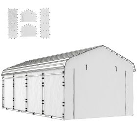 Carport Replacement Sidewall Panel for 10 x 15 Carports, UPF50+ Waterproof Replacement Side Wall Cover, White (Option: White-480x420x180 mm)