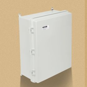 Outdoor Electrical Junction Box, 13.78 X 9.84 X 5.90 In, ABS Plastic Electrical Enclosure Box With Hinged Cover Stainless Steel Latch, IP67 Dustp (Option: Grey)